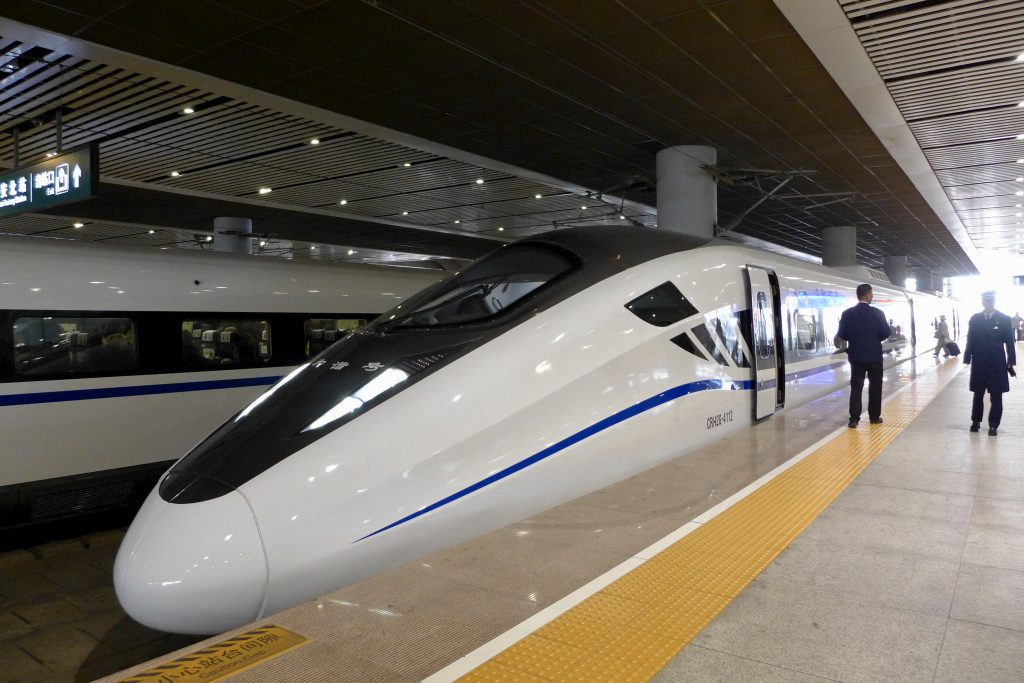 Train rapide en Chine