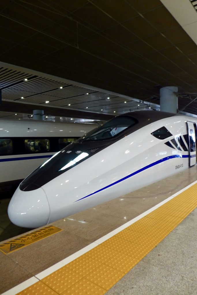 Train rapide en Chine
