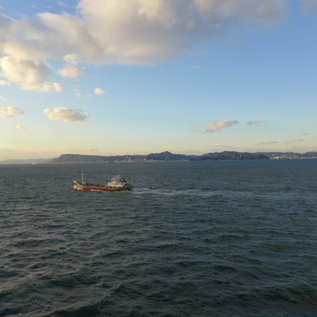 Vue sur les côtes japonaises