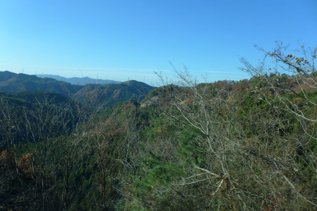 Vue du bus vers le mont Koyasan