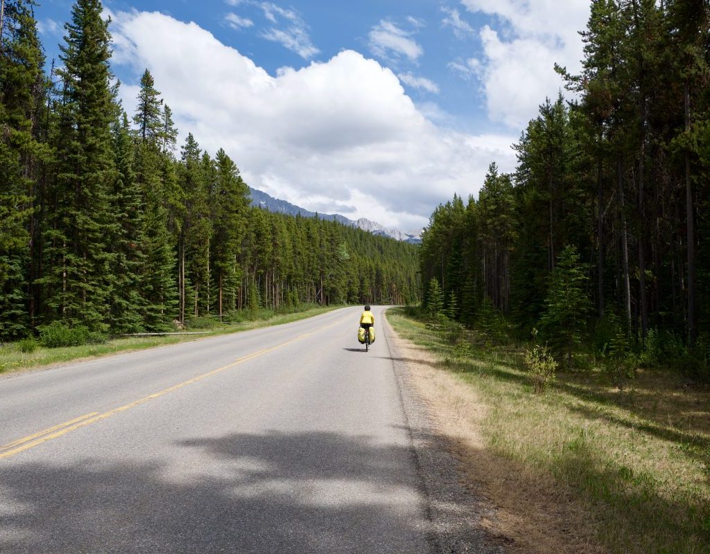 Sur la 1A dans le Parc de Banff