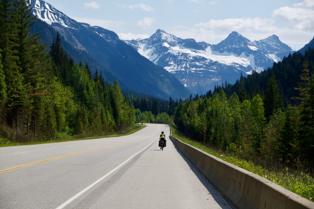 Pédalage dans les montagnes