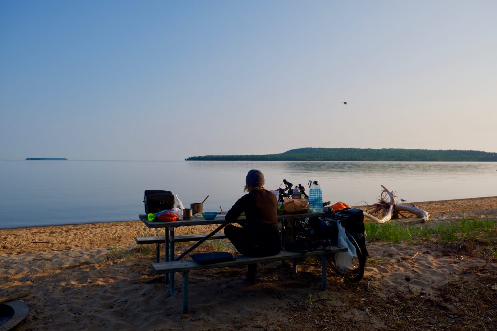 Petit-déjeuner sur la plage