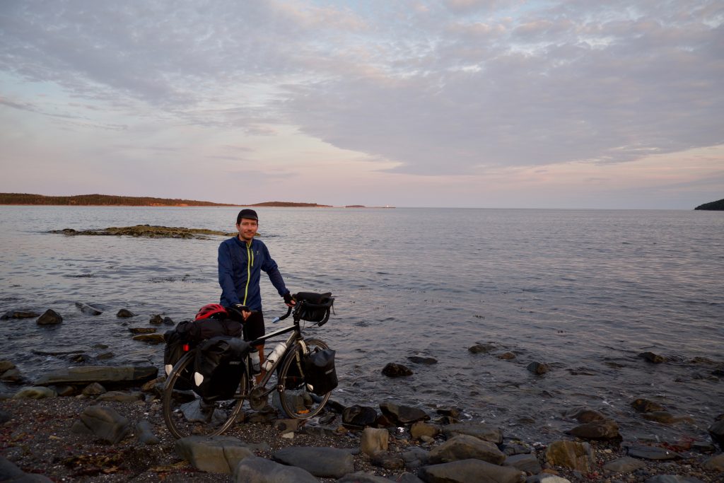 Dans l'eau de l'Atlantique