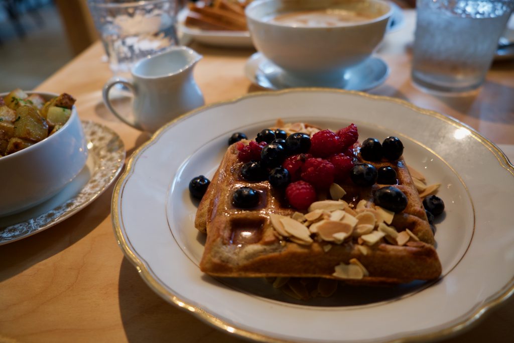 Gaufre au restaurant les Comptines