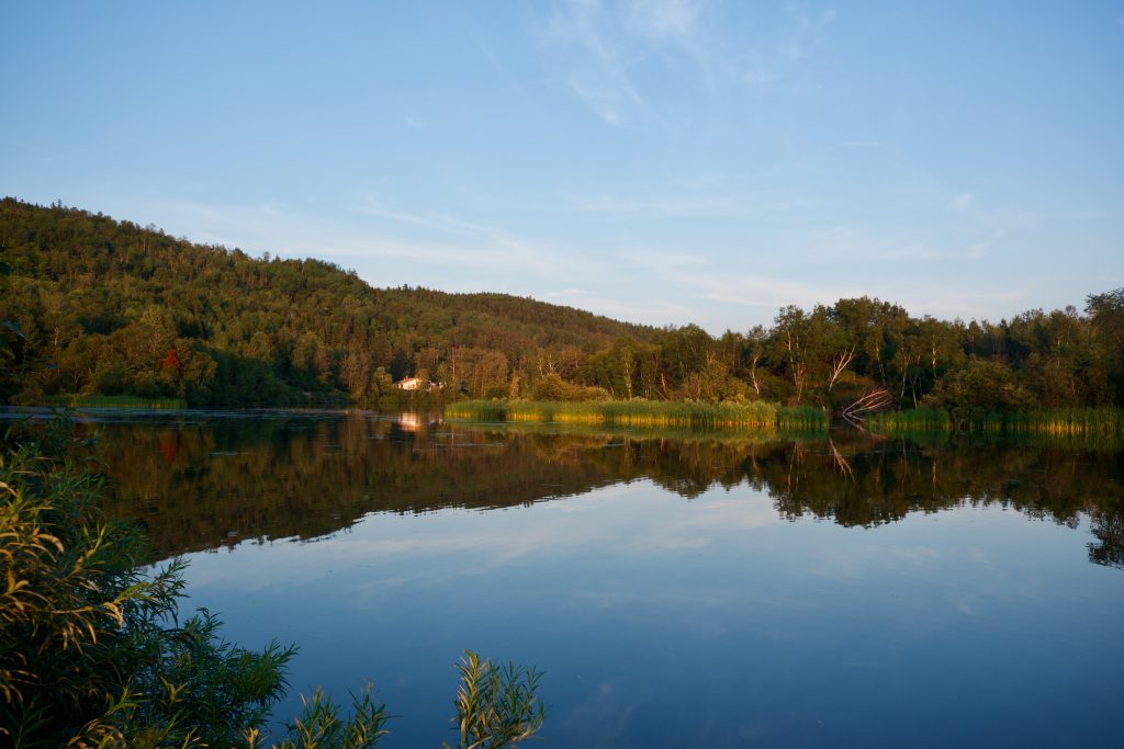 Vue de notre site au camping